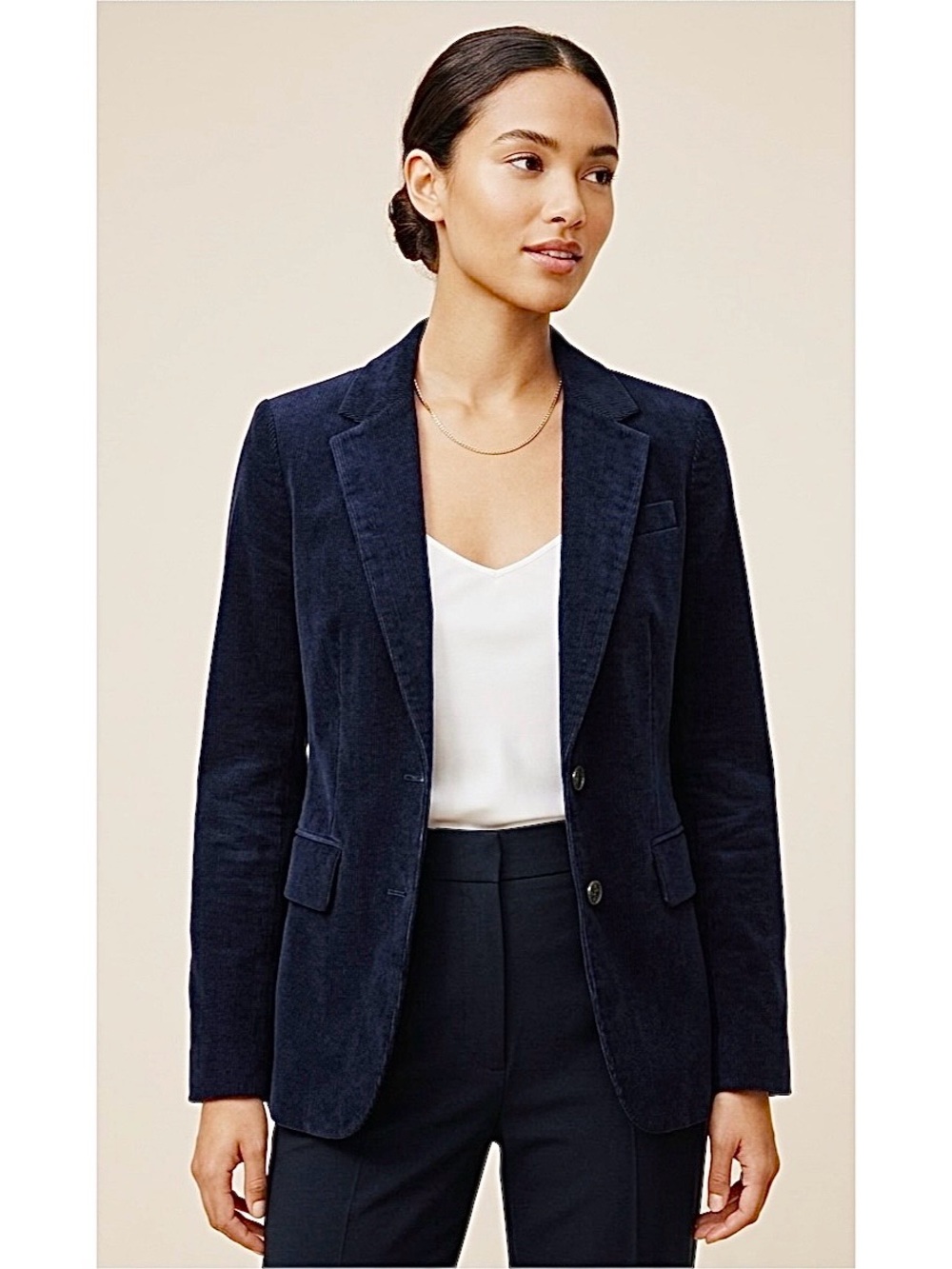 Aritzia BabatonTaylor Corduroy Blazer Jacket Colour Navy Size 0